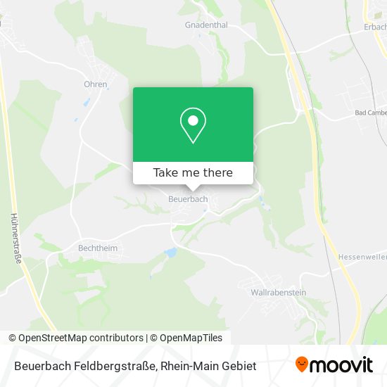 Beuerbach Feldbergstraße map