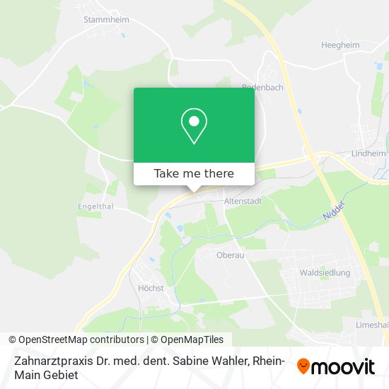 Zahnarztpraxis Dr. med. dent. Sabine Wahler map