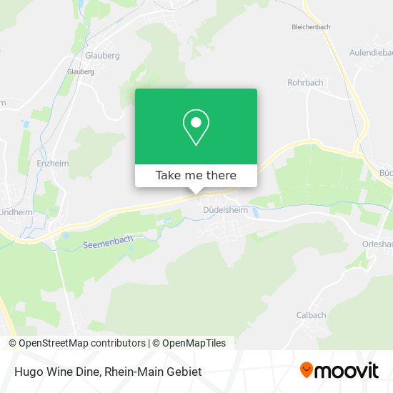 Hugo Wine Dine map