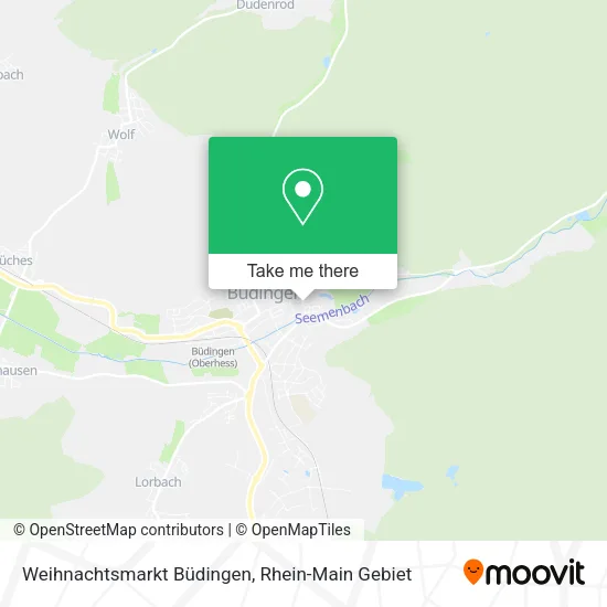 Карта Weihnachtsmarkt Büdingen