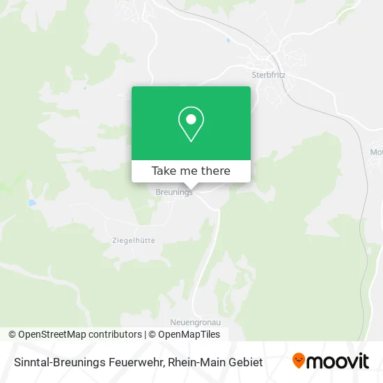 Карта Sinntal-Breunings Feuerwehr