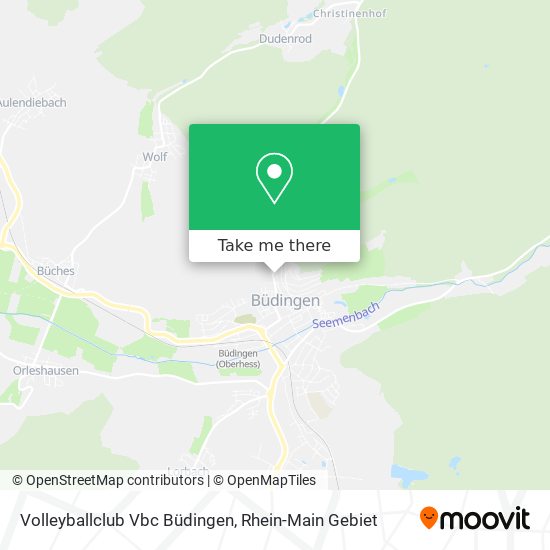 Volleyballclub Vbc Büdingen map