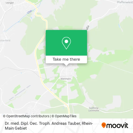 Карта Dr. med. Dipl. Oec. Troph. Andreas Tauber