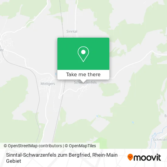 Карта Sinntal-Schwarzenfels zum Bergfried