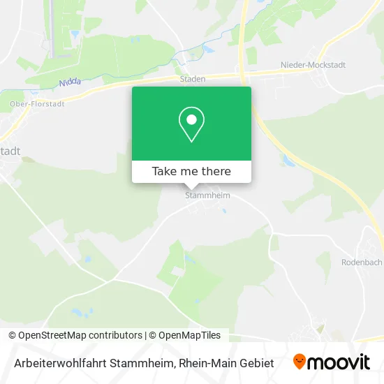 Карта Arbeiterwohlfahrt Stammheim
