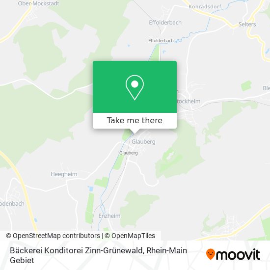 Bäckerei Konditorei Zinn-Grünewald map