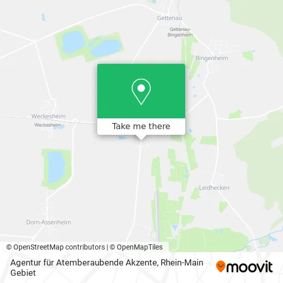 Карта Agentur für Atemberaubende Akzente