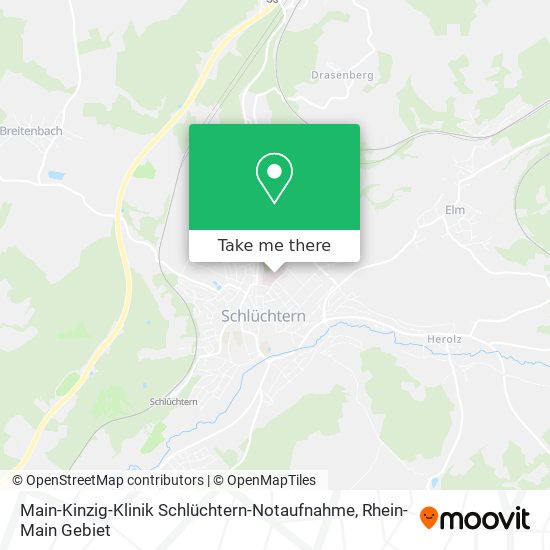 Main-Kinzig-Klinik Schlüchtern-Notaufnahme map