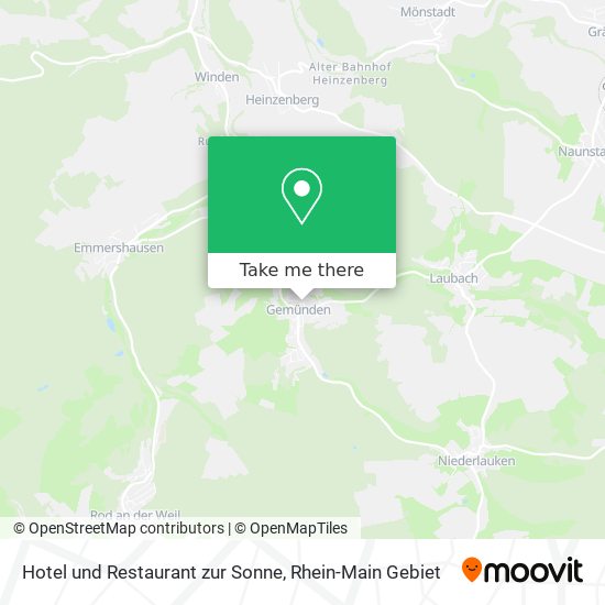 Hotel und Restaurant zur Sonne map