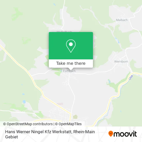 Карта Hans Werner Ningel Kfz Werkstatt