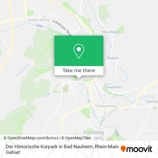 Der Historische Kurpark in Bad Nauheim map