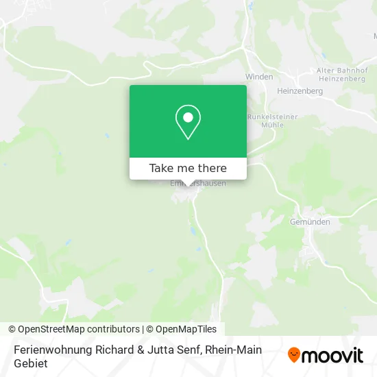 Карта Ferienwohnung Richard & Jutta Senf