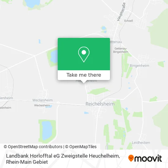 Карта Landbank Horlofftal eG Zweigstelle Heuchelheim