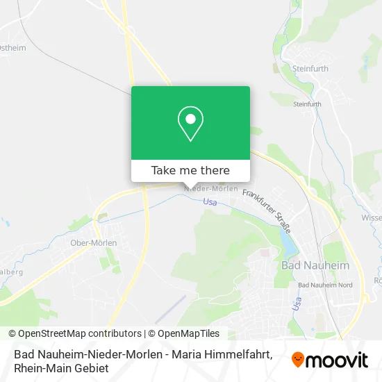 Карта Bad Nauheim-Nieder-Morlen - Maria Himmelfahrt