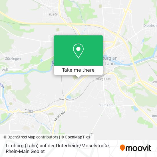 Карта Limburg (Lahn) auf der Unterheide / Moselstraße