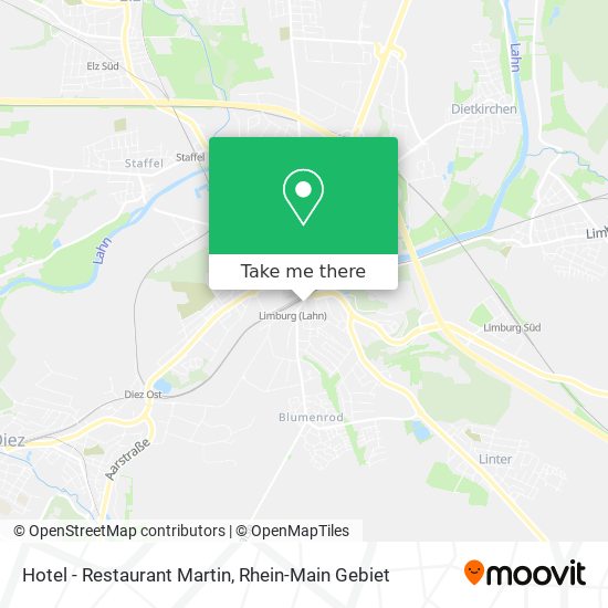 Hotel - Restaurant Martin map