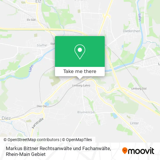 Карта Markus Bittner Rechtsanwälte und Fachanwälte