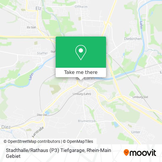 Stadthalle / Rathaus (P3) Tiefgarage map
