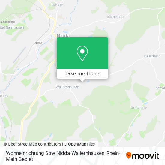 Карта Wohneinrichtung Sbw Nidda-Wallernhausen