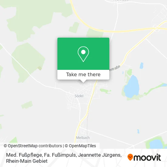 Карта Med. Fußpflege, Fa. Fußimpuls, Jeannette Jürgens