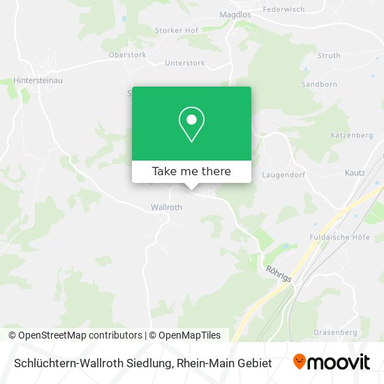 Карта Schlüchtern-Wallroth Siedlung