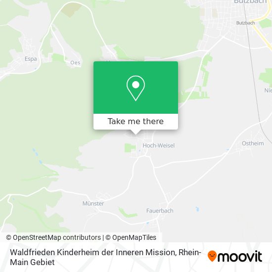 Waldfrieden Kinderheim der Inneren Mission map