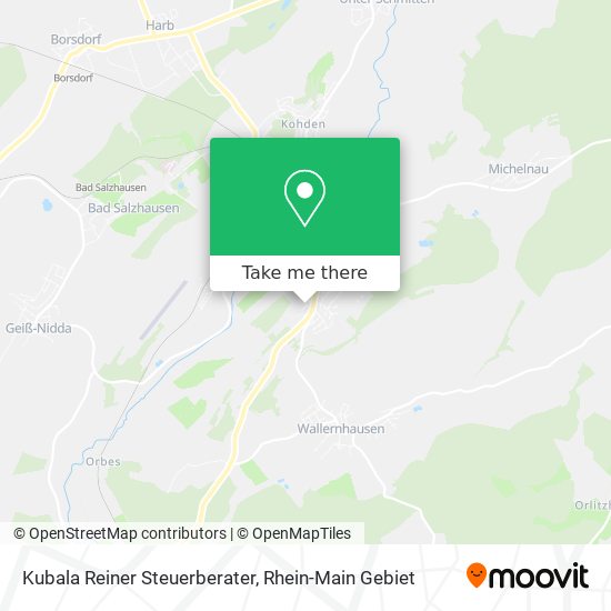 Kubala Reiner Steuerberater map