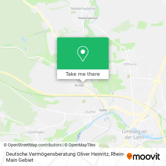 Карта Deutsche Vermögensberatung Oliver Heinritz