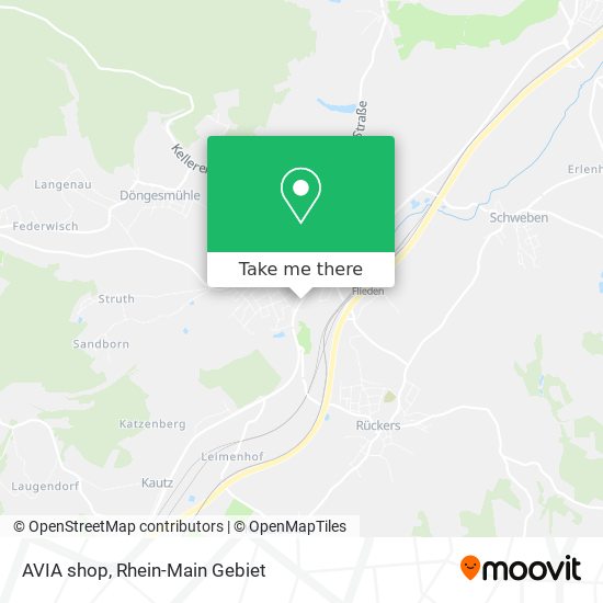 AVIA shop map