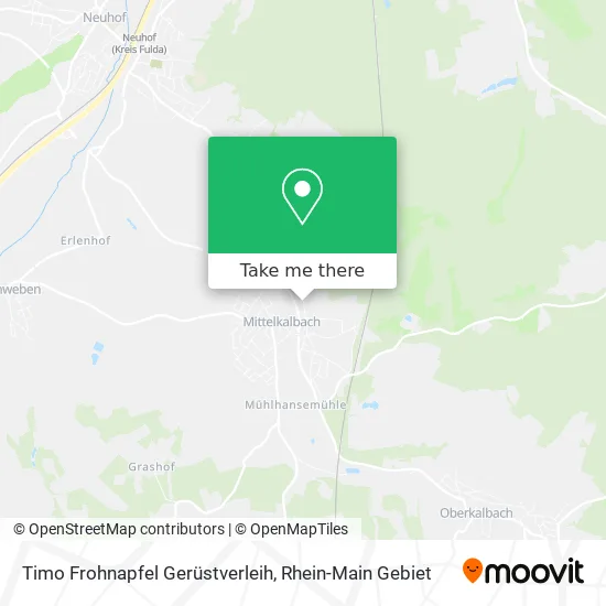 Карта Timo Frohnapfel Gerüstverleih