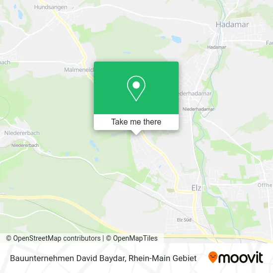 Карта Bauunternehmen David Baydar