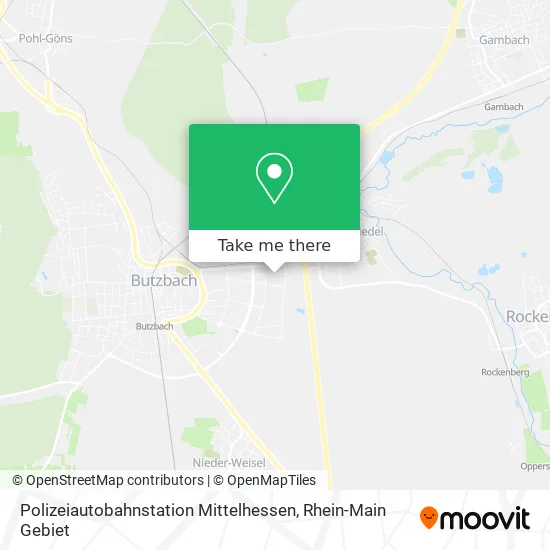 Polizeiautobahnstation Mittelhessen map