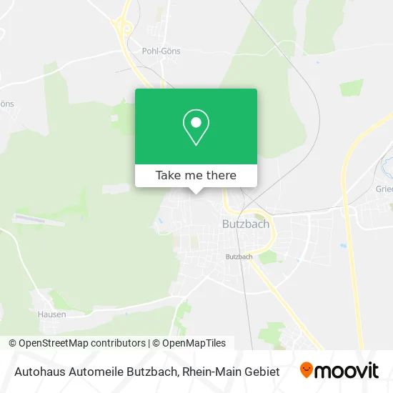 Карта Autohaus Automeile Butzbach