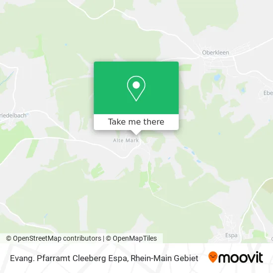 Карта Evang. Pfarramt Cleeberg Espa