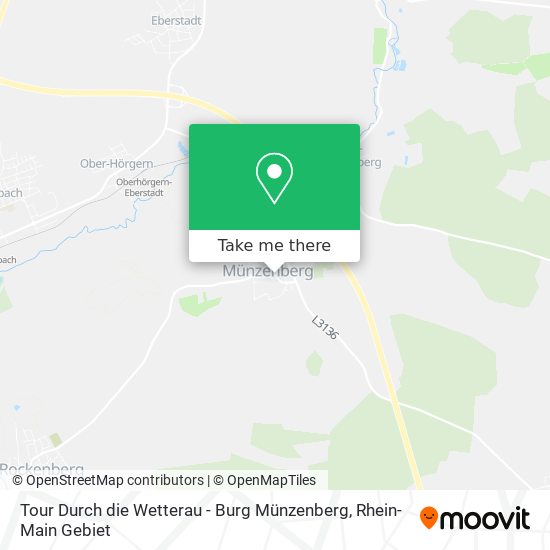 Tour Durch die Wetterau - Burg Münzenberg map