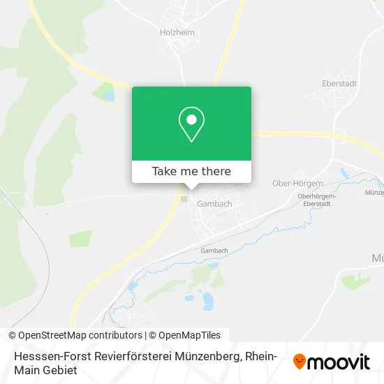 Карта Hesssen-Forst Revierförsterei Münzenberg