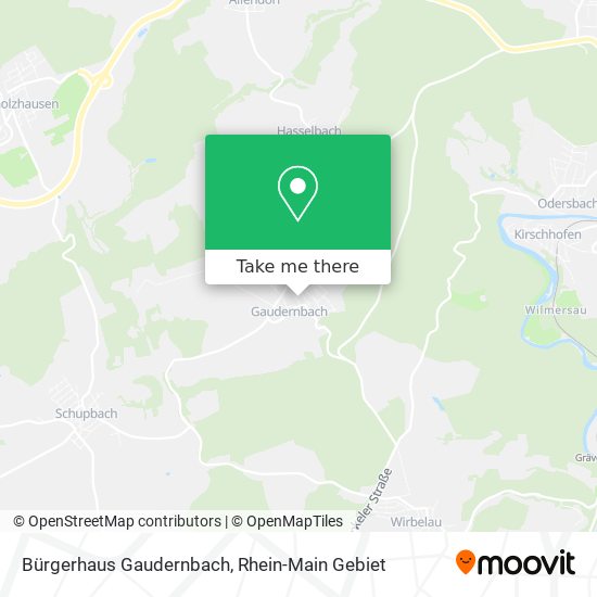 Bürgerhaus Gaudernbach map