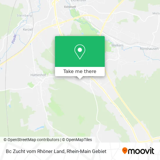 Карта Bc Zucht vom Rhöner Land