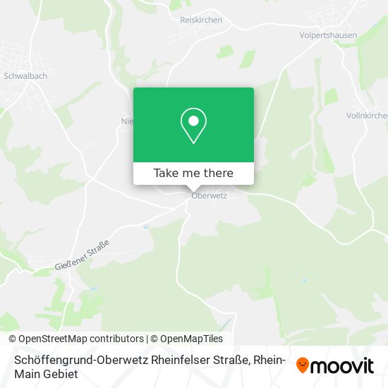 Schöffengrund-Oberwetz Rheinfelser Straße map
