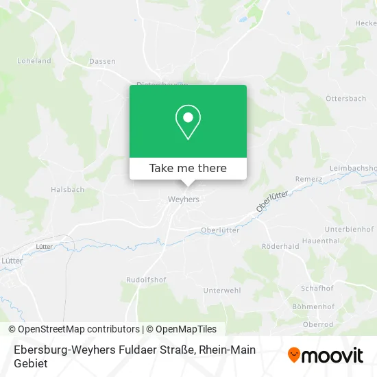 Карта Ebersburg-Weyhers Fuldaer Straße