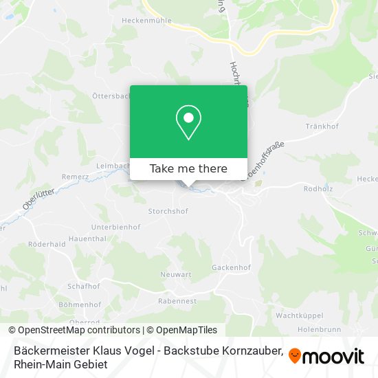 Bäckermeister Klaus Vogel - Backstube Kornzauber map