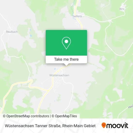 Карта Wüstensachsen Tanner Straße