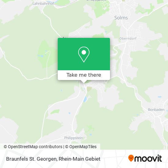 Braunfels St. Georgen map