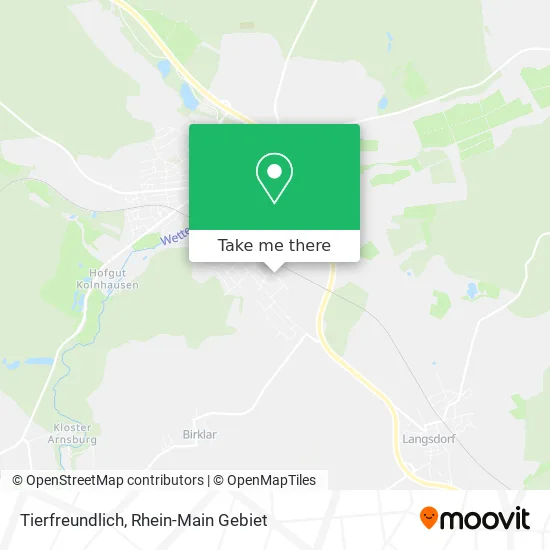 Карта Tierfreundlich