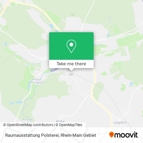 Raumausstattung Polsterei map