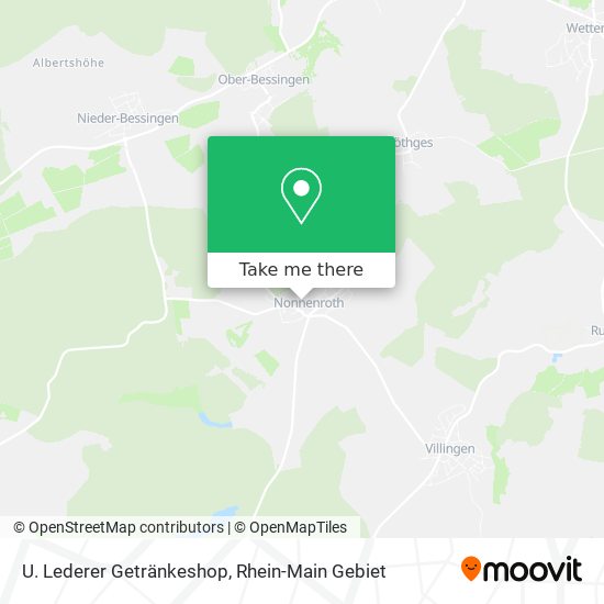 U. Lederer Getränkeshop map