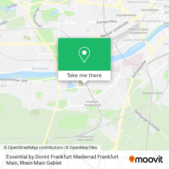 Essential by Dorint Frankfurt Niederrad Frankfurt Main map