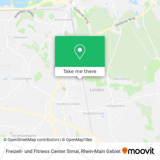 Freizeit- und Fitness Center Simai map