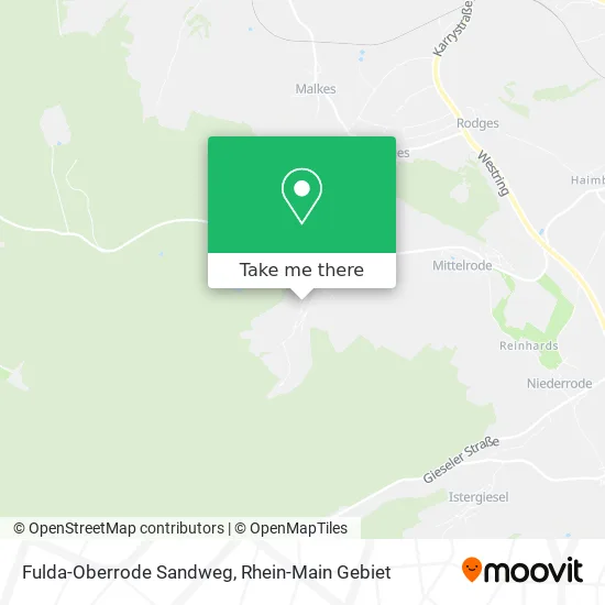 Карта Fulda-Oberrode Sandweg