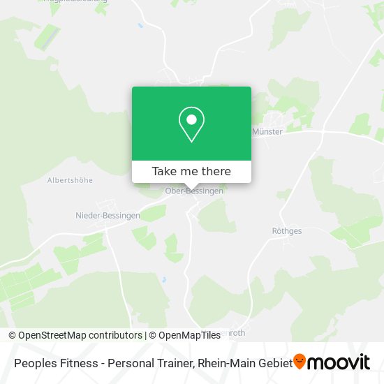 Peoples Fitness - Personal Trainer map